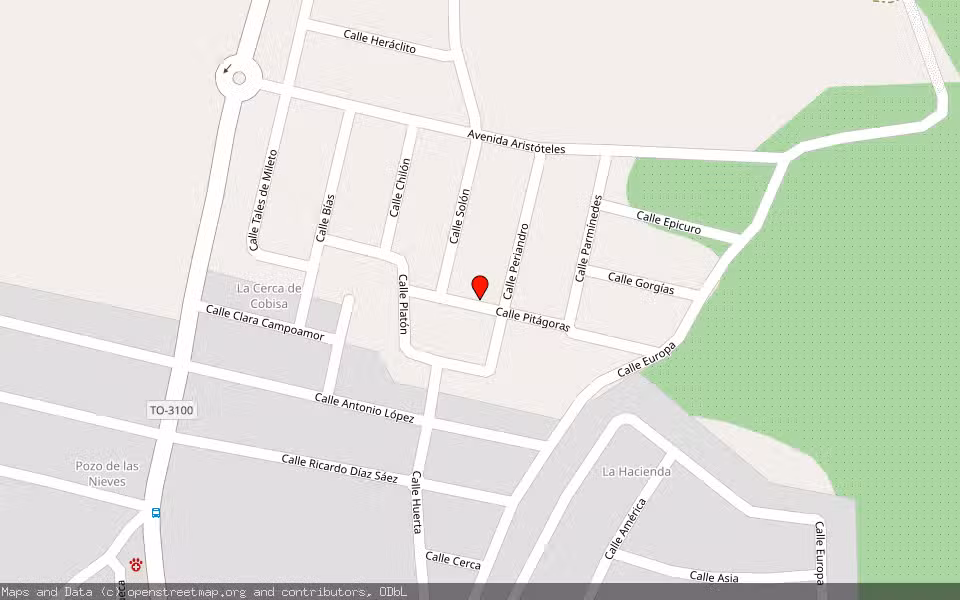 Mapa de Subasta Inmueble (Solar) en Cobisa, Toledo