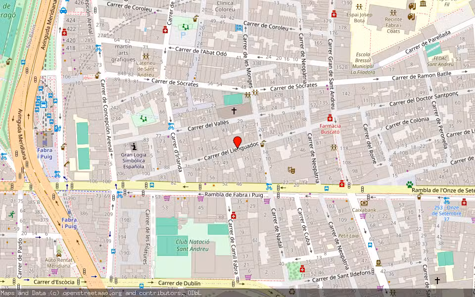 Mapa de Subasta Inmueble (Local comercial) en Barcelona