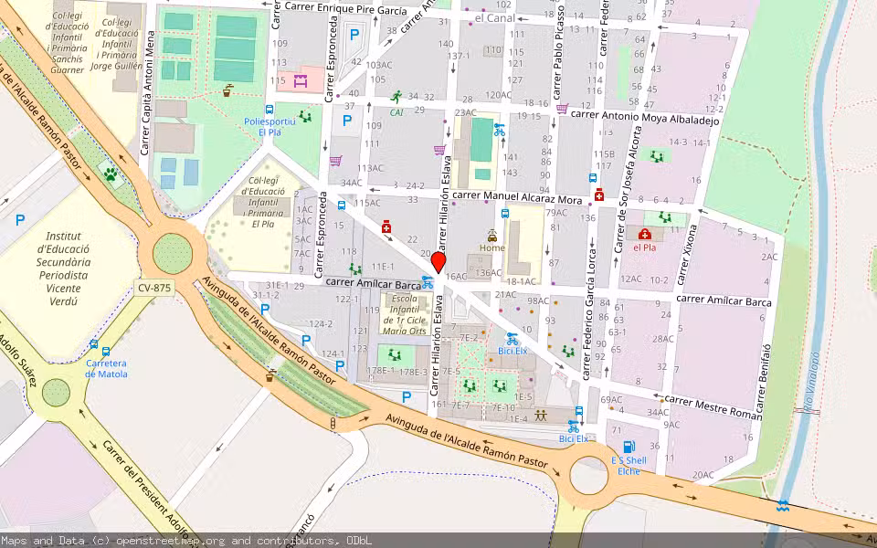 Mapa de Subasta Inmueble (Vivienda) en Elche, Alicante/Alacant