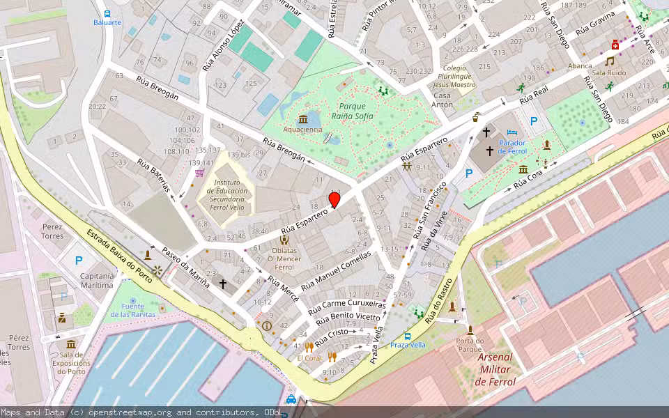 Mapa de Subasta Inmueble (Trastero) en Ferrol, A Coruña