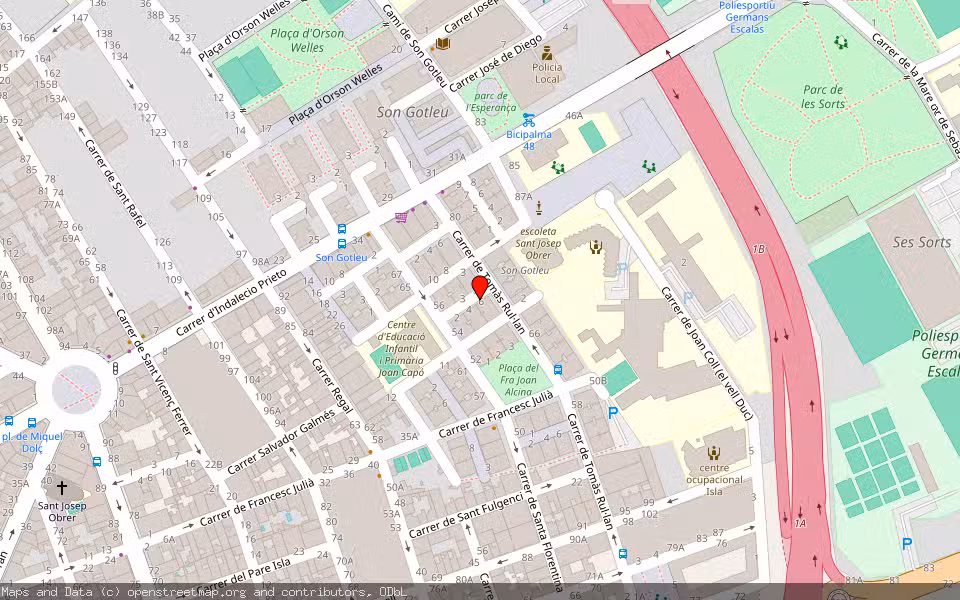 Mapa de Subasta Inmueble (Vivienda) en Palma, Illes Balears
