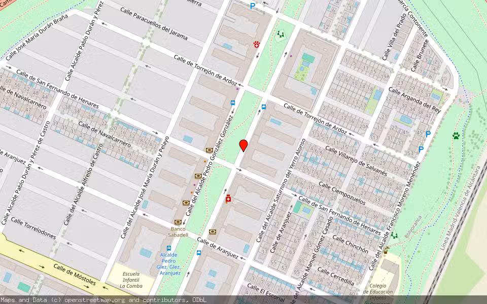 Mapa de Subasta Inmueble (Garaje) en Leganes, Madrid