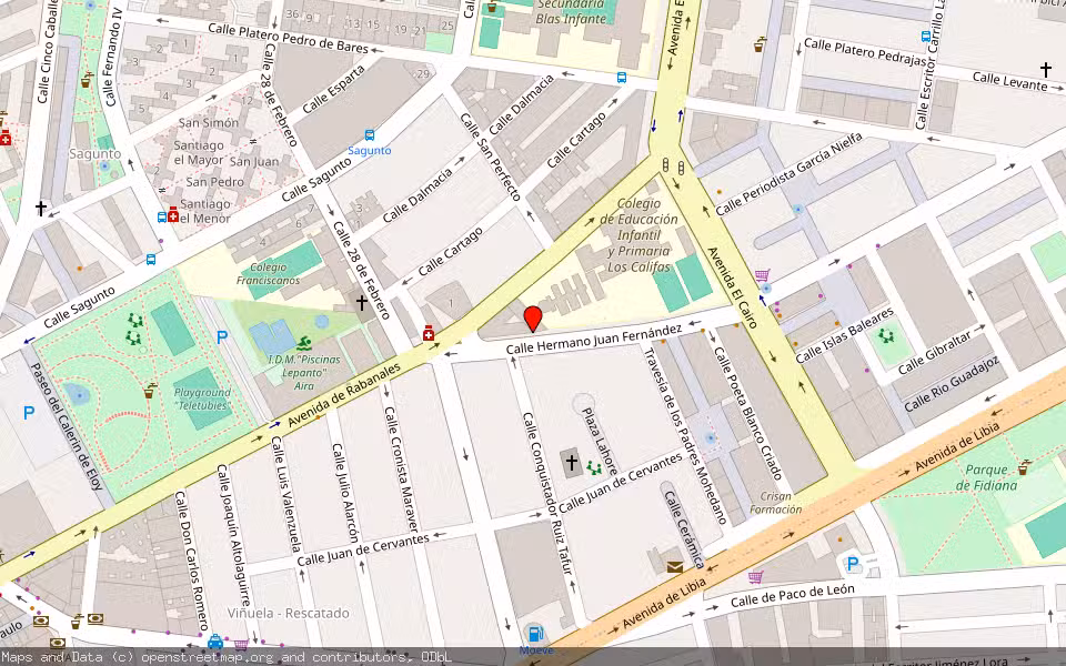 Mapa de Subasta Inmueble (Vivienda) en Cordoba, Córdoba