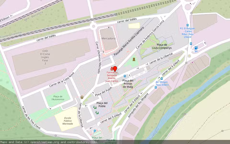 Mapa de Subasta Inmueble (Vivienda) en Montornes Del Valles, Barcelona