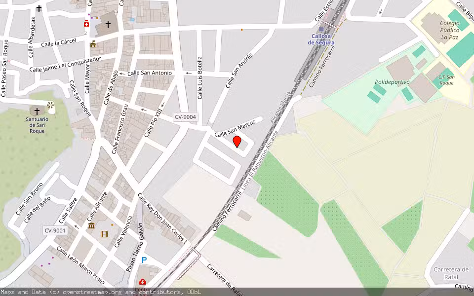 Mapa de Subasta Inmueble (Vivienda) en Callosa De Segura, Alicante/Alacant