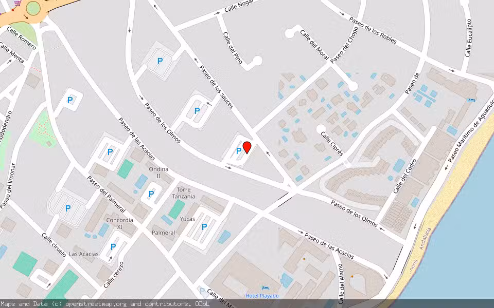 Mapa de Subasta Inmueble (Vivienda) en Roquetas De Mar, Almería
