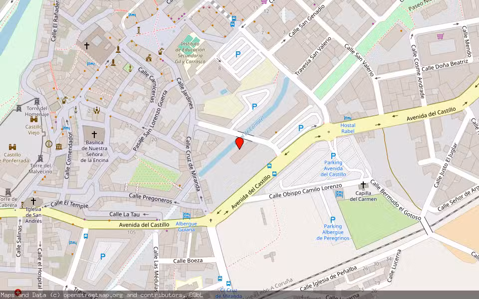 Mapa de Subasta Inmueble (Vivienda) en Ponferrada, León