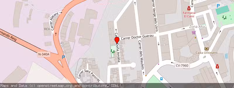 Mapa de Subasta de Inmueble (Vivienda) en Alcoy, Alicante 