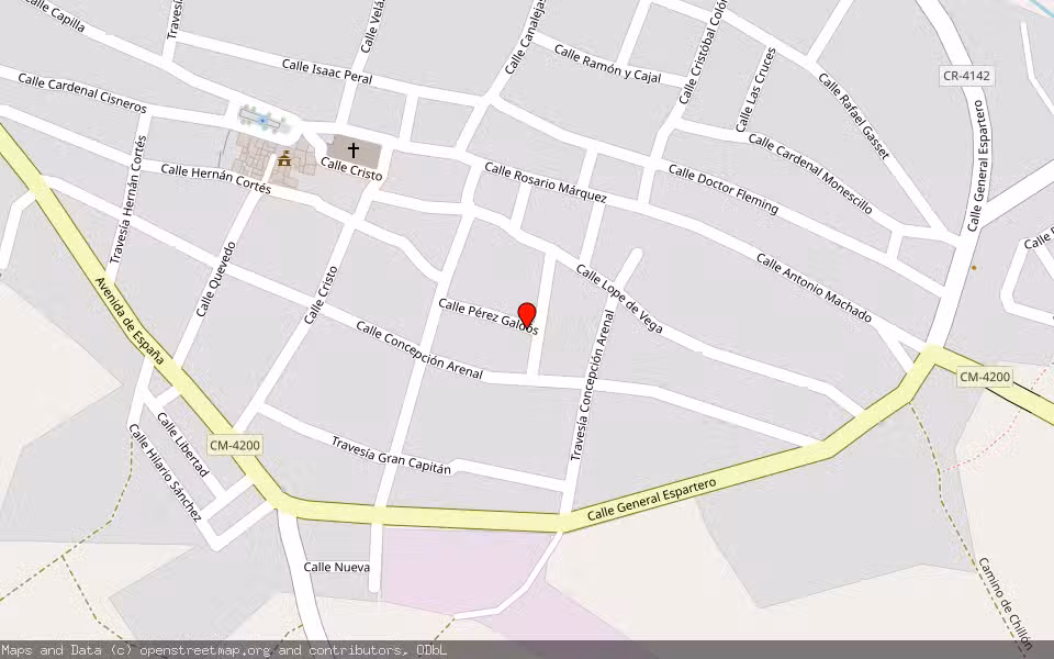 Mapa de Subasta Inmueble (Solar) en Chillon, Ciudad Real