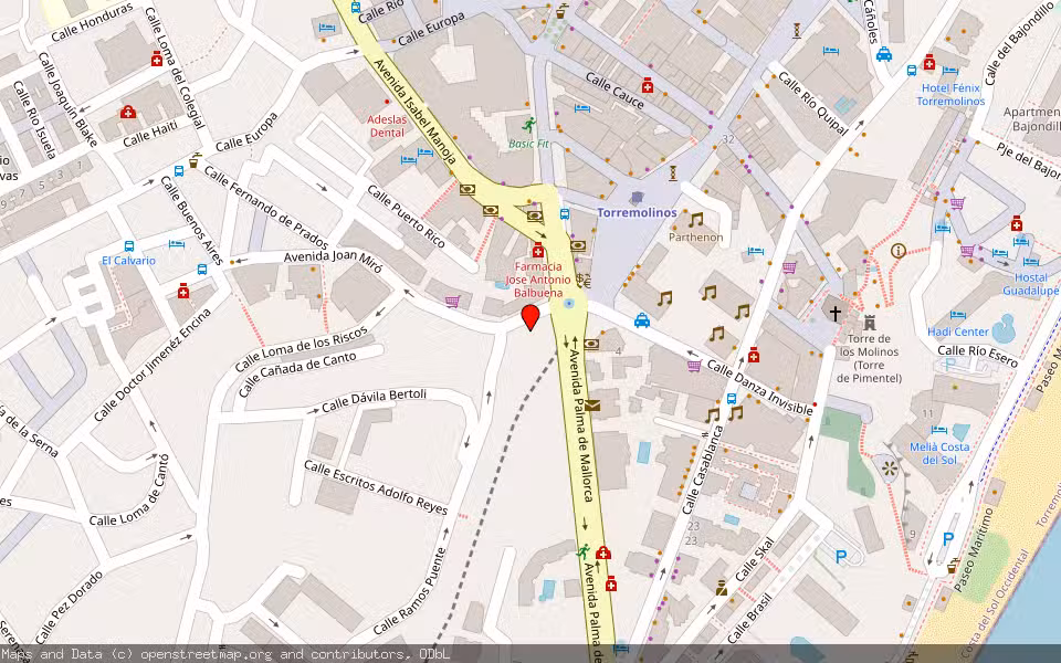 Mapa de Subasta Inmueble (Vivienda) en Benalmadena, Málaga