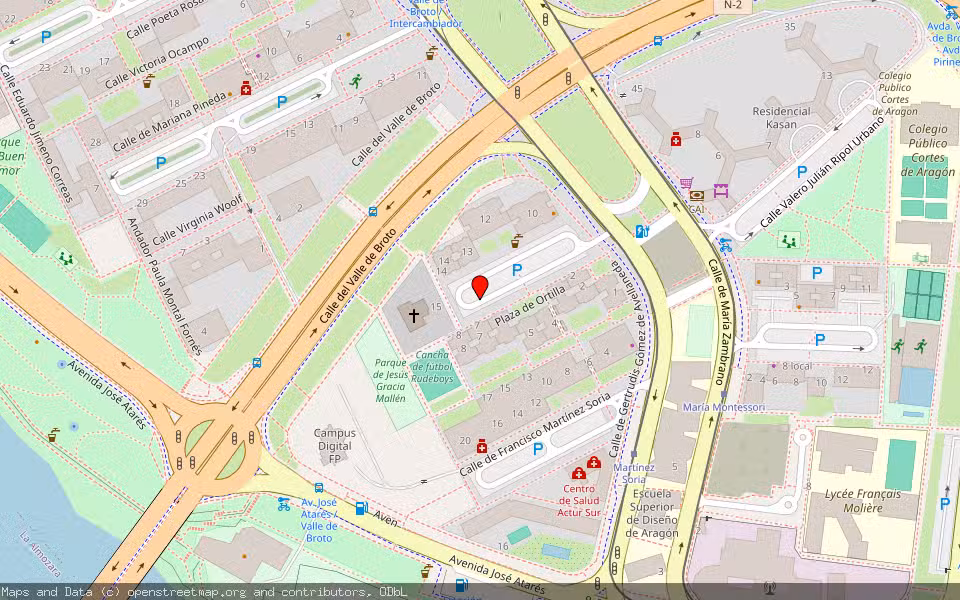 Mapa de Subasta Inmueble (Local comercial) en Zaragoza