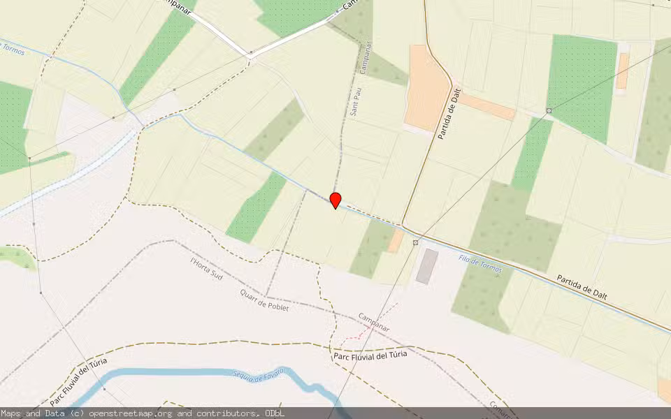 Mapa de Subasta Inmueble (Finca rústica) en Valencia, Valencia/València