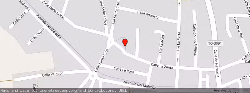 Mapa de Subasta de Inmueble (Vivienda) en Villafranca De Los Caballeros, Toledo 