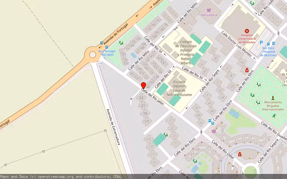 Mapa de Subasta Inmueble (Vivienda) en Mostoles, Madrid