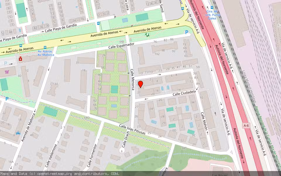 Mapa de Subasta Inmueble (Vivienda) en Las Rozas, Madrid