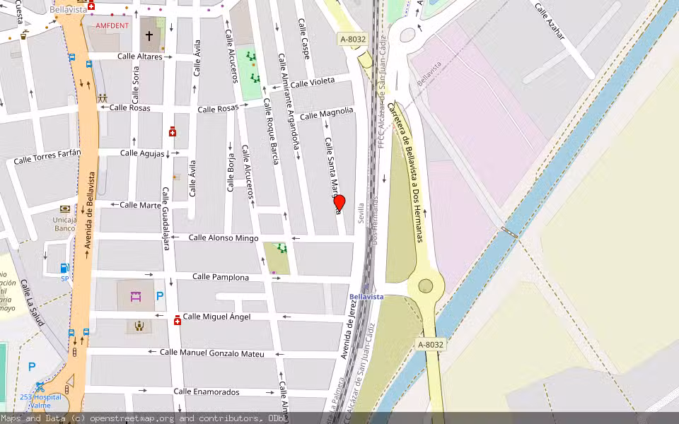 Mapa de Subasta Inmueble (Vivienda) en Sevilla