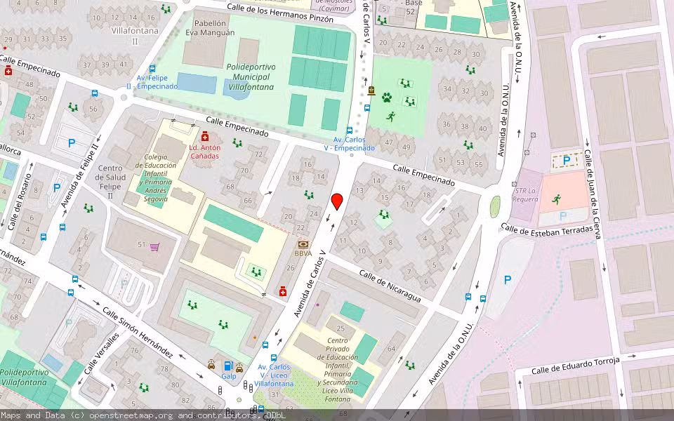 Mapa de Subasta Inmueble (Vivienda) en Mostoles, Madrid