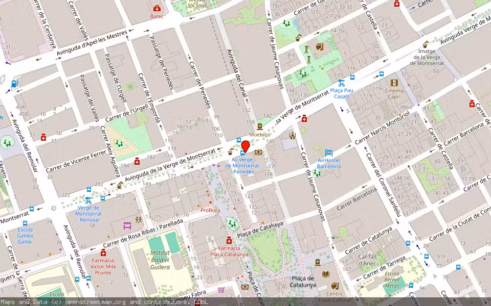Mapa de Subasta Inmueble (Vivienda) en El Prat De Llobregat, Barcelona