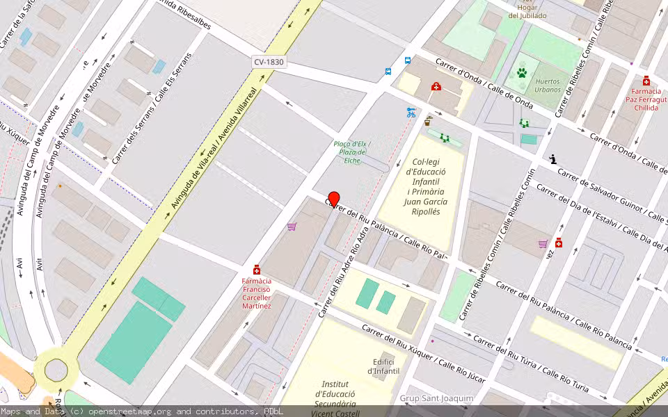 Mapa de Subasta Inmueble (Local comercial) en Castellon, Castellón/Castelló