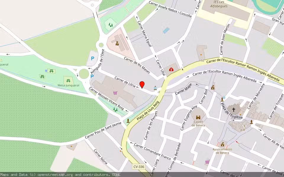 Mapa de Subasta Inmueble (Vivienda) en Bétera, Valencia/València