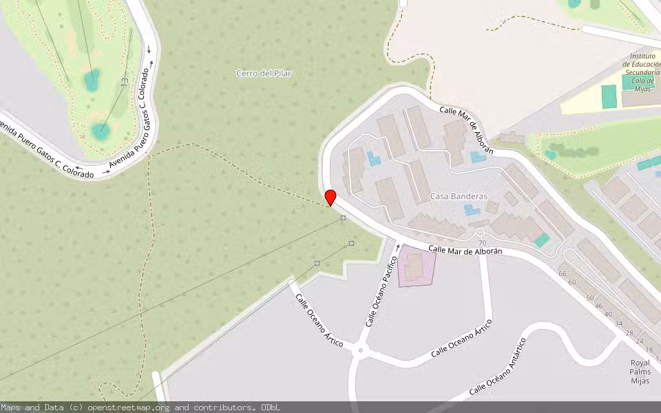 Mapa de Subasta Inmueble (Solar) en Mijas Costa, Málaga