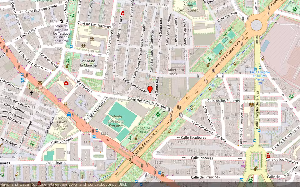 Mapa de Subasta Inmueble (Solar) en Salamanca