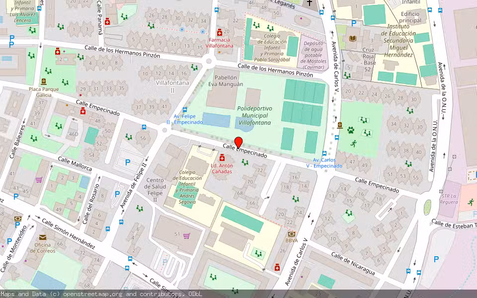 Mapa de Subasta Inmueble (Vivienda) en Mostoles, Madrid