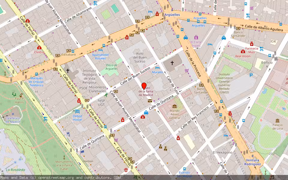 Mapa de Subasta Inmueble (Vivienda) en Madrid