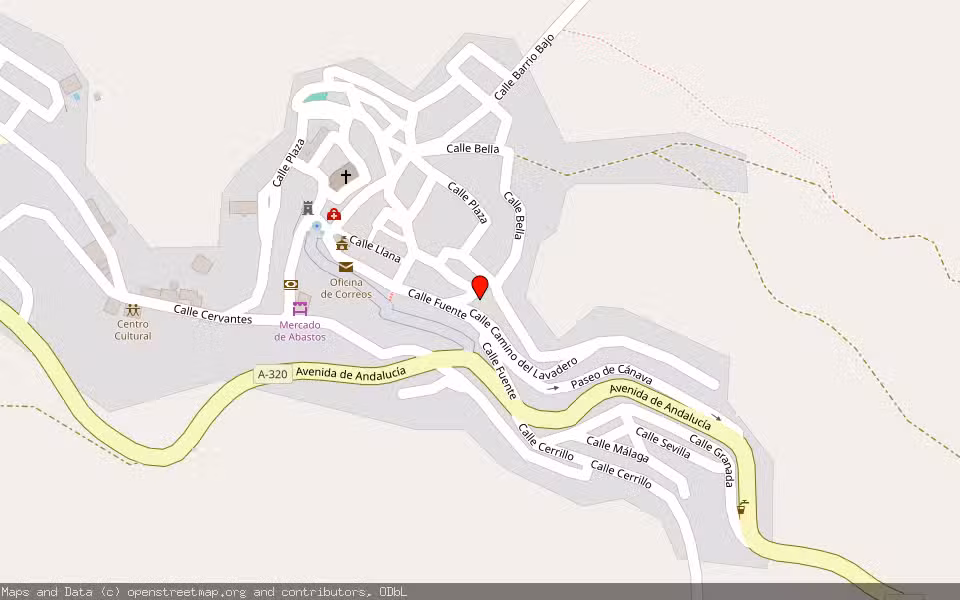 Mapa de Subasta Inmueble (Vivienda) en Jimena, Jaén