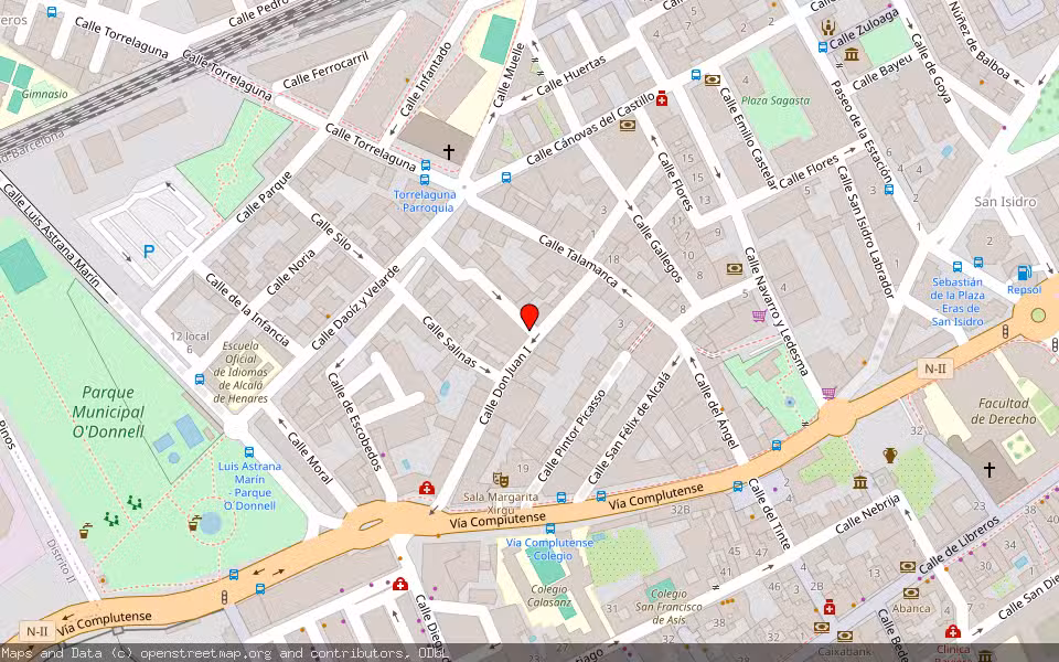 Mapa de Subasta Inmueble (Garaje) en Alcala De Henares, Madrid