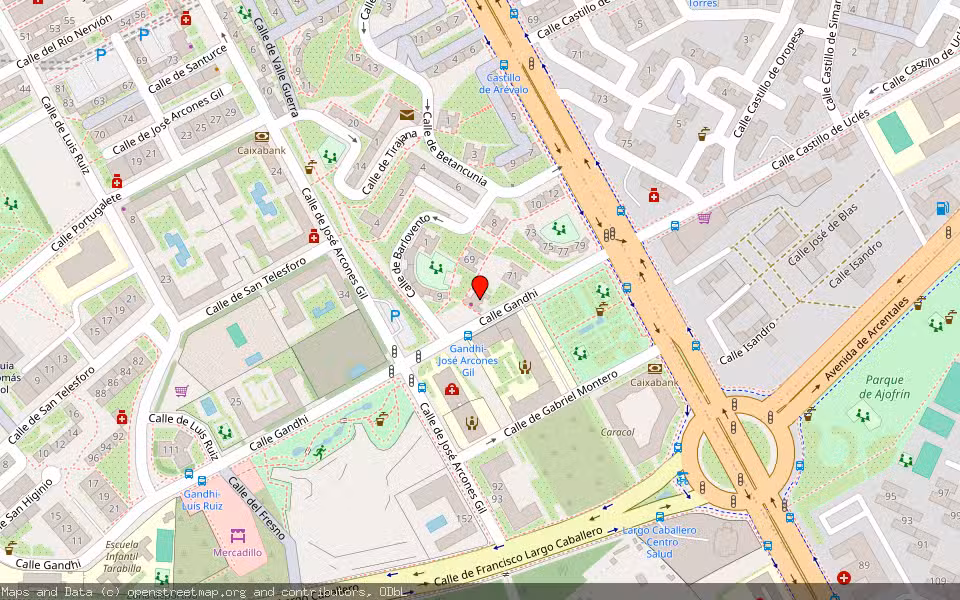 Mapa de Subasta Inmueble (Vivienda) en Madrid