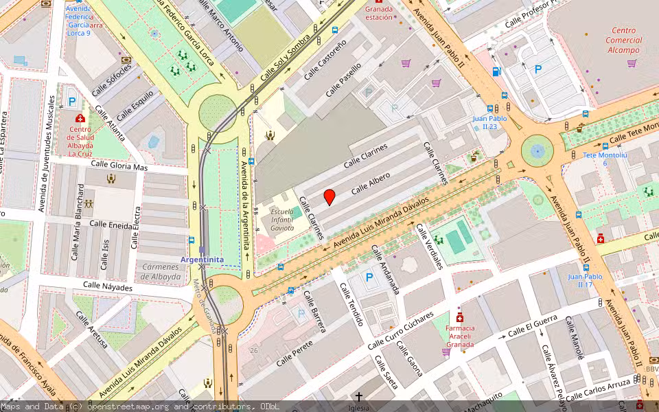 Mapa de Subasta Inmueble (Vivienda) en Granada