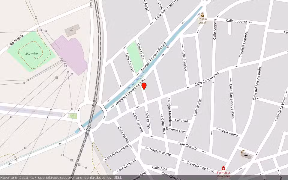 Mapa de Subasta Inmueble (Vivienda) en Valdepenas, Ciudad Real