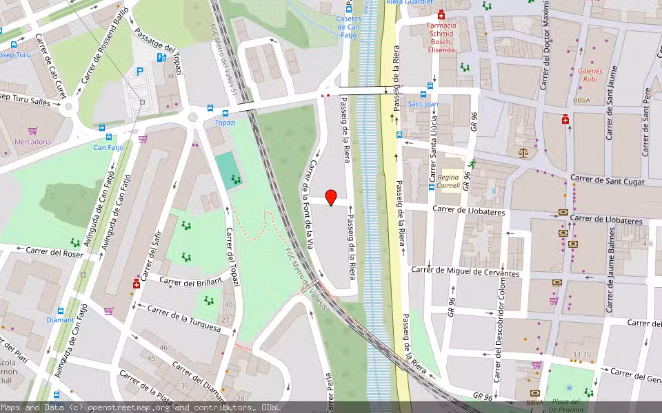 Mapa de Subasta Inmueble (Vivienda) en Rubí, Barcelona