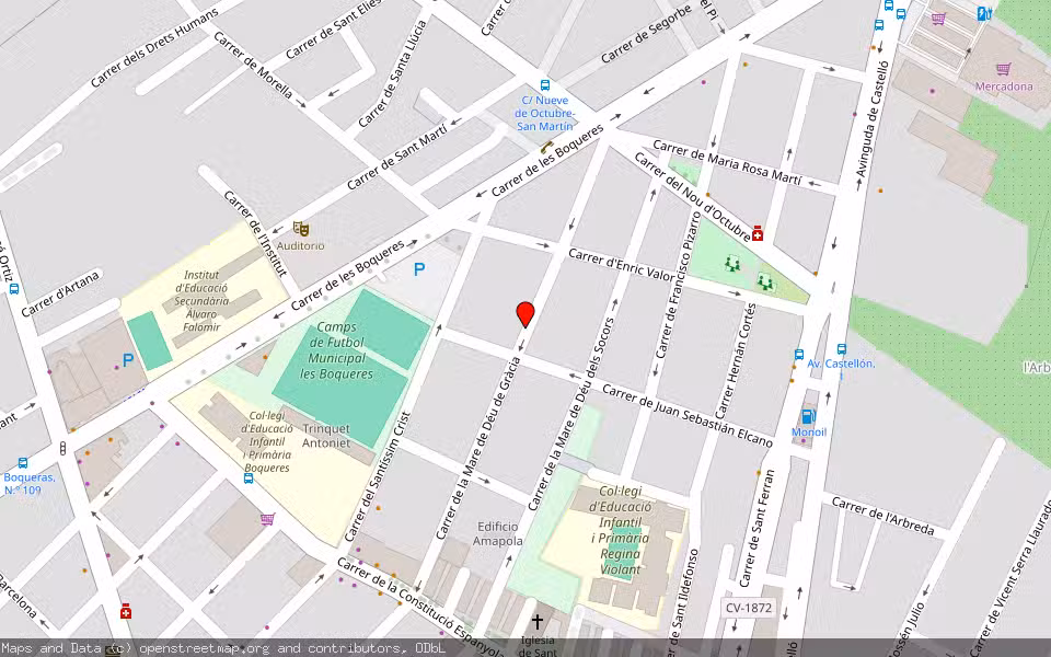 Mapa de Subasta Inmueble (Vivienda) en Almazora, Castellón/Castelló