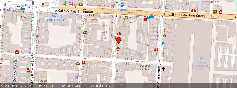 Mapa de Subasta de Inmueble (Vivienda) en Madrid, Madrid 