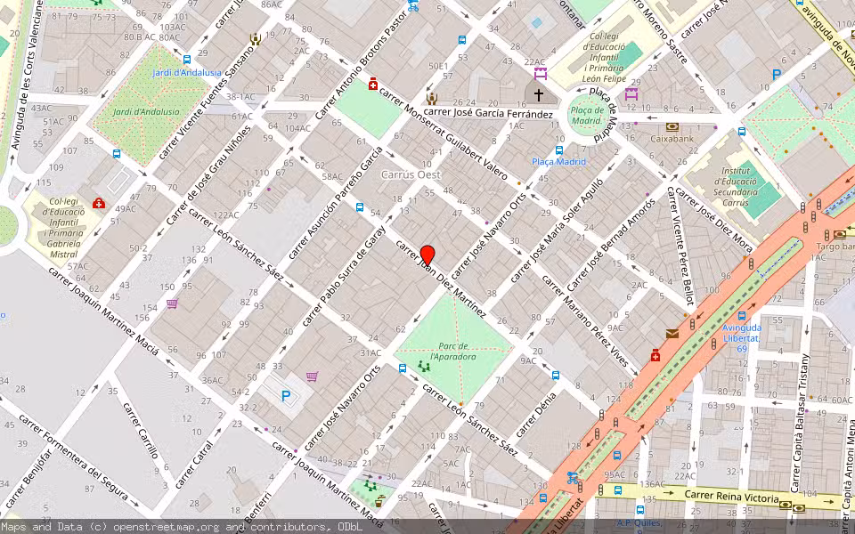 Mapa de Subasta Inmueble (Vivienda) en Elche, Alicante/Alacant