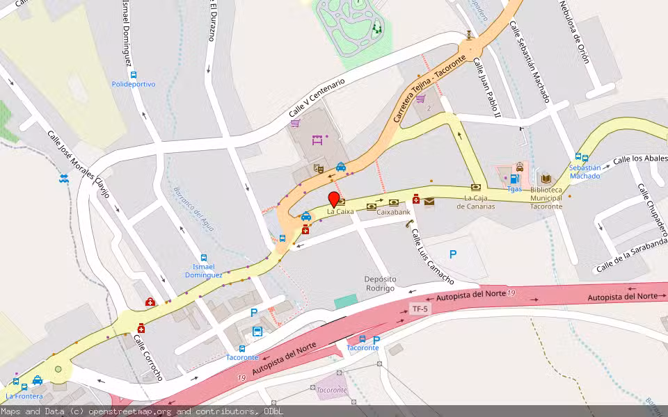 Mapa de Subasta Inmueble (Local comercial) en Tacoronte, Santa Cruz de Tenerife