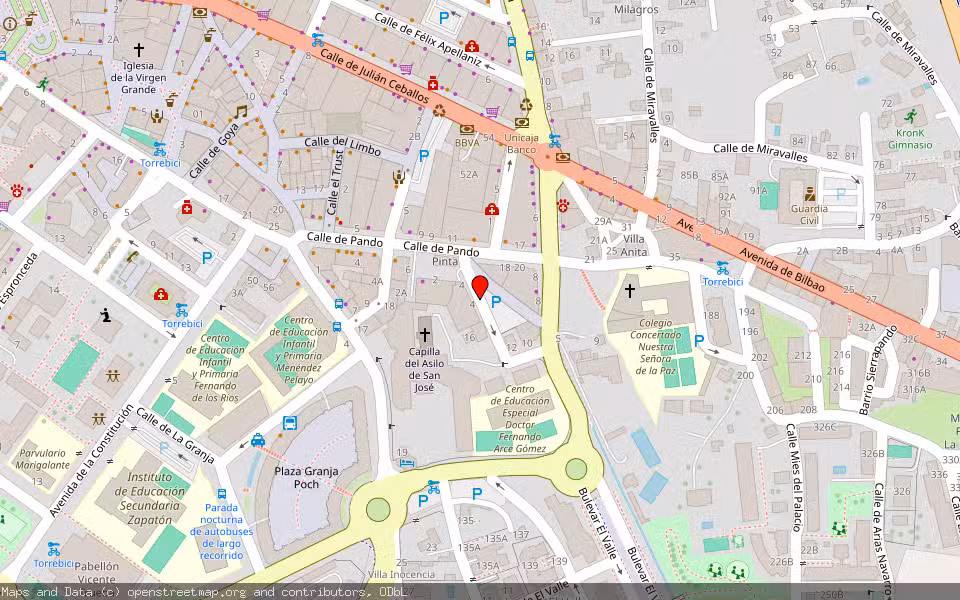 Mapa de Subasta Inmueble (Local comercial) en Torrelavega, Cantabria