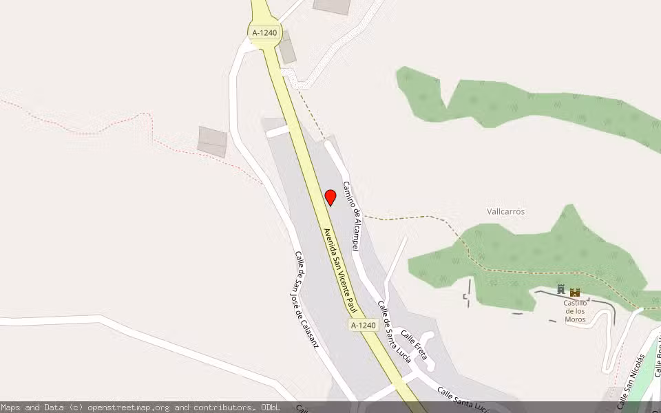 Mapa de Subasta Inmueble (Vivienda) en Tamarite De Litera, Huesca