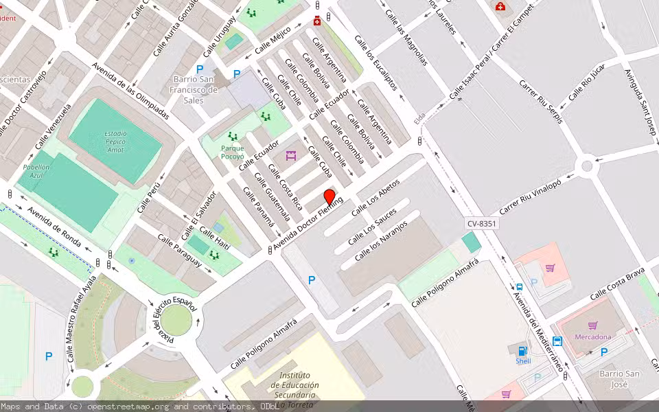 Mapa de Subasta Inmueble (Vivienda) en Elda, Alicante/Alacant