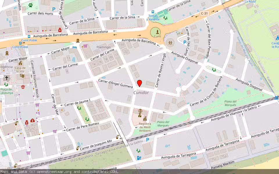Mapa de Subasta Inmueble (Otros) en Cunit, Tarragona