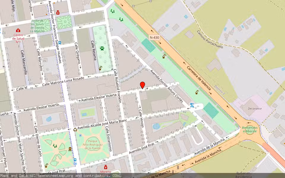 Mapa de Subasta Inmueble (Vivienda) en Albacete
