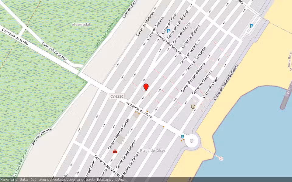 Mapa de Subasta Inmueble (Vivienda) en Chilches, Castellón/Castelló