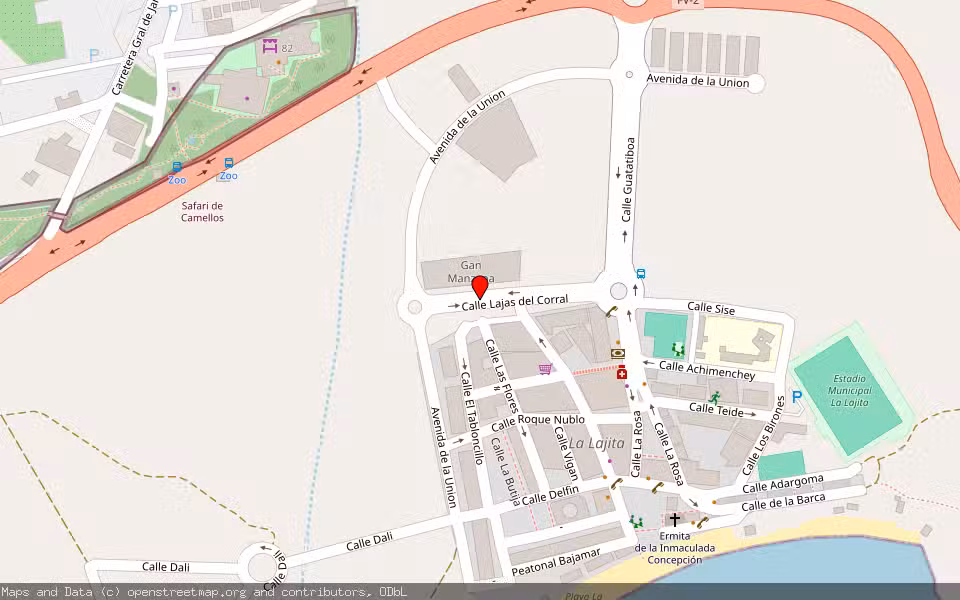 Mapa de Subasta Inmueble (Local comercial) en Pajara, Las Palmas