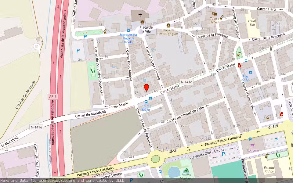 Mapa de Subasta Inmueble (Local comercial) en Salt, Girona