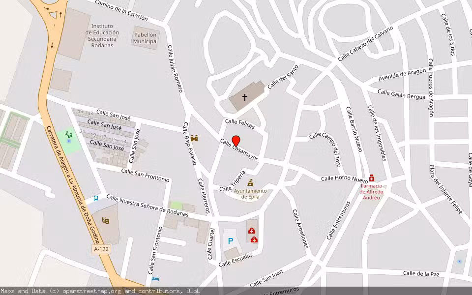 Mapa de Subasta Inmueble (Vivienda) en Épila, Zaragoza