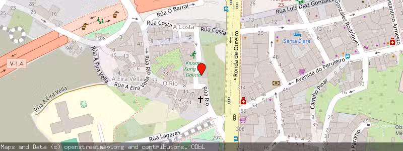 Mapa de Subasta de Inmueble (Vivienda) en A Coruña, La Coruña (A Coruña) 
