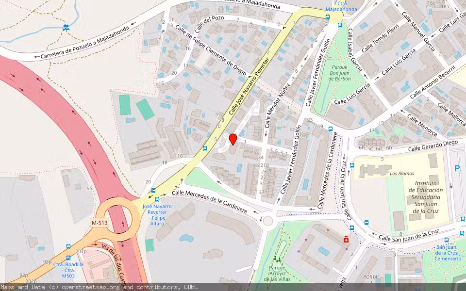 Mapa de Subasta Inmueble (Vivienda) en Pozuelo De Alarcon, Madrid