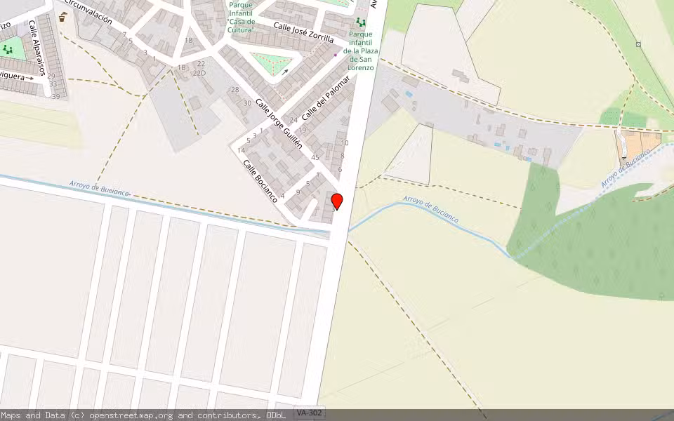 Mapa de Subasta Inmueble (Solar) en Aldeamayor De San Martin, Valladolid
